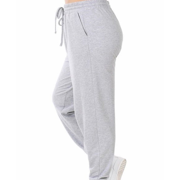 ZENANA Premium Classic Cotton Blend Joggers Sweatpants - Picture 4 of 4